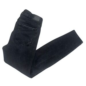 Aeropostale Womens Black High Rise Jegging Jeans Distressed Skinny Leg Size 8